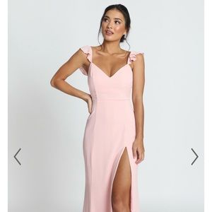 Showpo pink prom dress
